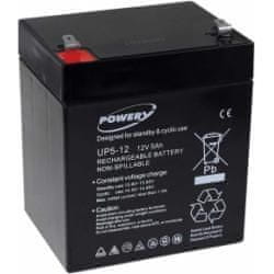 POWERY baterija za UP5-12 kompatibilen z FIAMM FG20451 12V 5Ah - Powery original