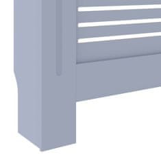 Greatstore Pokrov za radiator MDF siv 205 cm