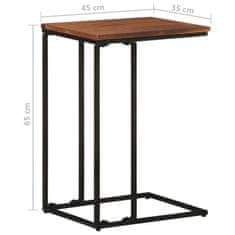 Vidaxl Stranska mizica 35x45x65 cm trden akacijev les
