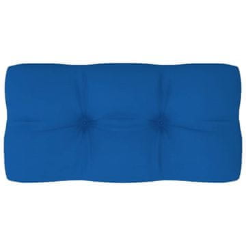 Vidaxl Blazina za kavč iz palet kraljevsko modra 80x40x12 cm