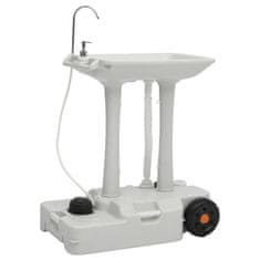 Vidaxl Kamping stojalo za umivanje rok z dispenzerjem 35 L