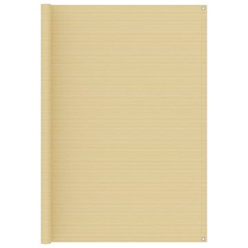 Vidaxl Preproga za šotor bež 250x200 cm HDPE