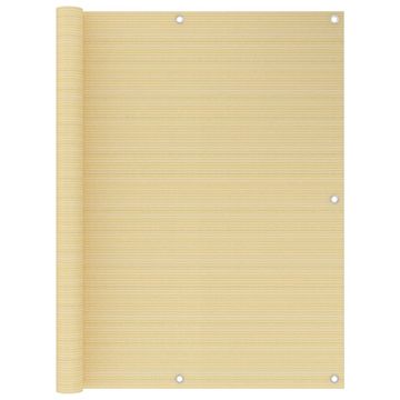 Vidaxl Balkonsko platno bež 120x400 cm HDPE