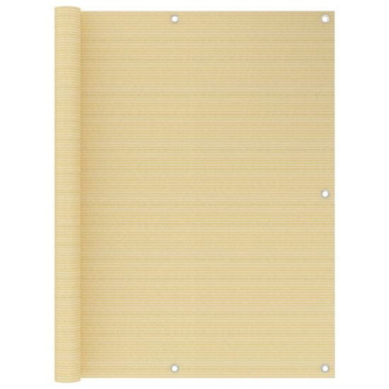Vidaxl Balkonsko platno bež 120x400 cm HDPE