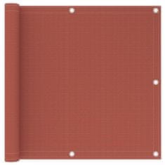 Vidaxl Balkonsko platno terakota 90x600 cm HDPE