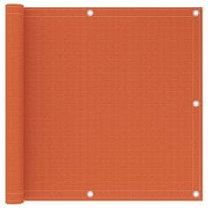 Vidaxl Balkonsko platno oranžno 90x400 cm HDPE