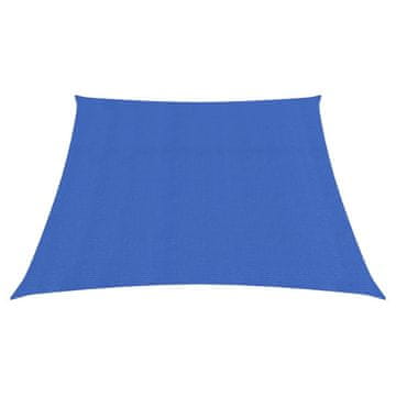 Vidaxl Senčno jadro 160 g/m² modro 3/4x2 m HDPE