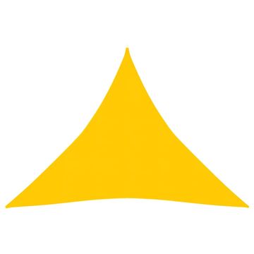 Vidaxl Senčno jadro 160 g/m² rumeno 3,6x3,6x3,6 m HDPE
