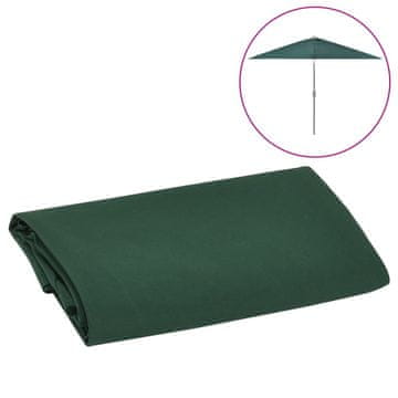 Vidaxl Nadomestna tkanina za zunanji senčnik zelena 300 cm