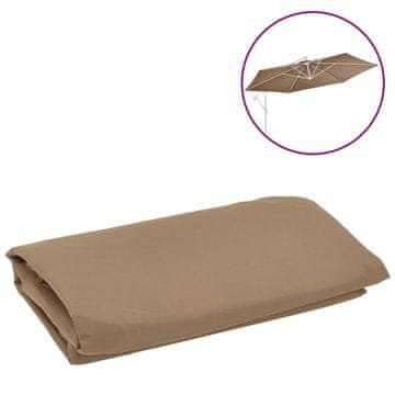 Vidaxl Nadomestno blago za konzolni senčnik taupe 350 cm