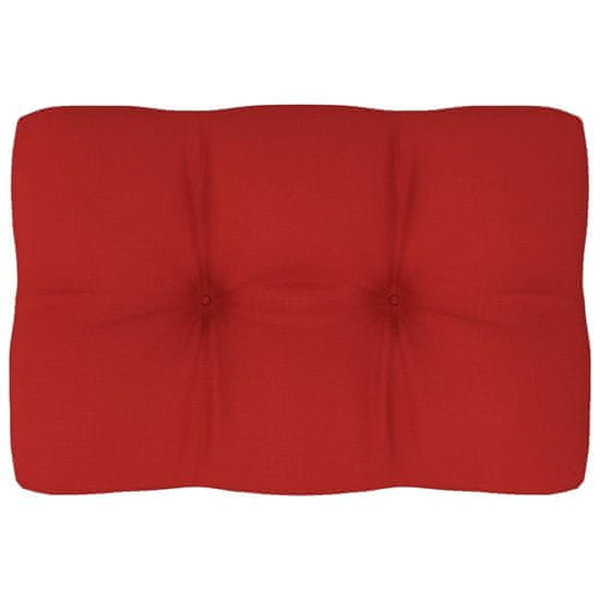 Vidaxl Blazina za kavč iz palet rdeča 60x40x12 cm