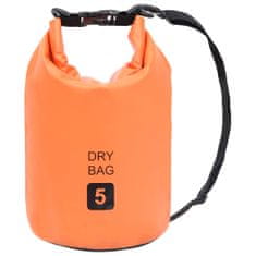 shumee Torba Dry Bag oranžna 5 L PVC