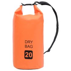 Vidaxl Torba Dry Bag oranžna 20 L PVC