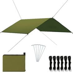 Vidaxl Zunanja ponjava 4x4 m zelena