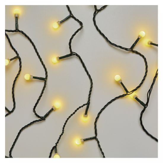 Emos LED božična cherry veriga – kroglice, 20 m, zunanja in notranja, topla bela, časovnik
