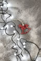 Emos LED božična cherry veriga – kroglice, 20 m, zunanja in notranja, hladna bela, časovnik