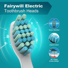 FairyWill Nastavek za električno zobno ščetko, beli - 4 kosi