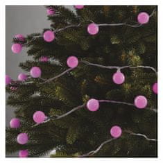 Emos Cherry božične lučke, 40 LED, 4 m, roza
