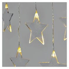 Emos Acrylic Star lučke, 8 LED, bele