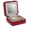 Elegantna rdeča potovalna škatla za nakit Milano 20143-4