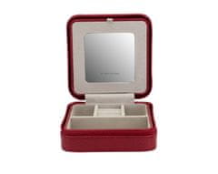 Friedrich Lederwaren Elegantna rdeča potovalna škatla za nakit Milano 20143-4