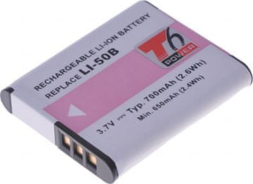 T6 power Baterija za Li-50B, D-Li92, DB-100, VW-VBX090, NP-150, LB-050, LB-052, 730mAh, 2,7Wh