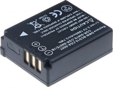 T6 power Baterija za Panasonic DMW-BCD10, CGA-S007, CGR-S007E, CGR-S007E/1B, 850mAh, 3,1Wh