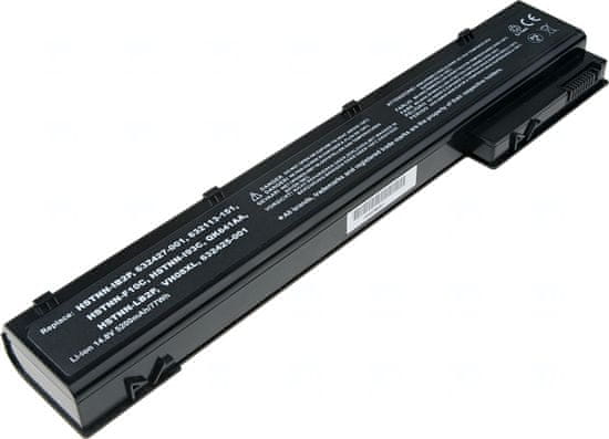 T6 power Baterija HP EliteBook 8560w, 8570w, 8760w, 8770w, 5200mAh, 77Wh, 8 celic