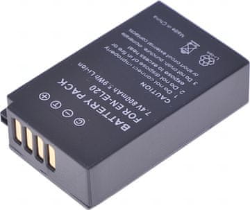 T6 power Baterija Nikon EN-EL20, EN-EL20a, 800mAh, 5,9Wh, črna