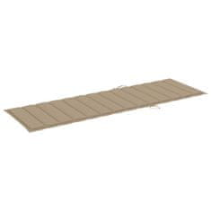 Vidaxl Blazina za ležalnik bež 200x70x3 cm oxford tkanina