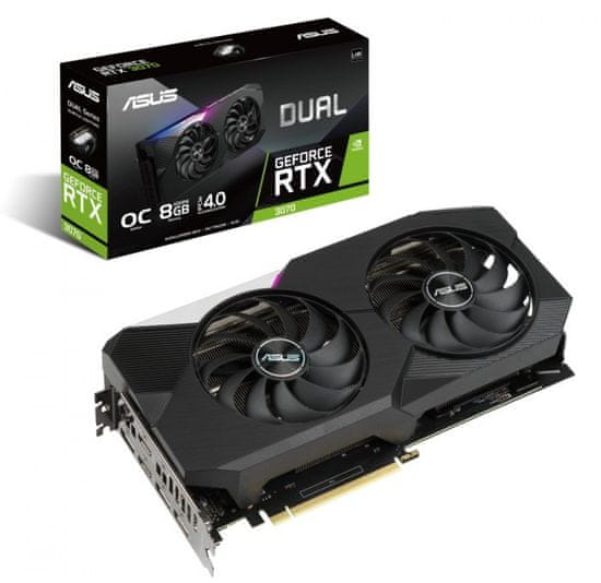 ASUS Dual GeForce RTX™ 3070 V2 OC grafična kartica, 8 GB GDDR6, LHR (DUAL-RTX3070-O8G-V2)