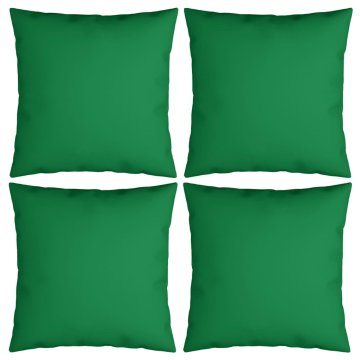 Vidaxl Okrasne blazine 4 kosi zelene 50x50 cm blago
