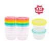 Badabulle sklede s pokrovi MAXI FUN COLORS 250ml komplet 12ks