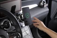 EPICO Ellipse polnilec za avto, brezžični, 15 W, belo-srebrn, s podporo za namestitev MagSafe in vključenim adapterjem (9915111100037)