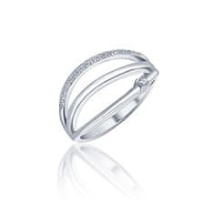 JVD Eleganten srebrn prstan s cirkoni SVLR0393XH2BI (Obseg 52 mm)