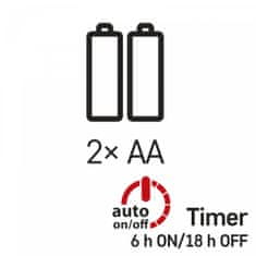 Emos LED adventni koledar, 33x35 cm, 2x AA, notranji, toplo beli B - rabljeno