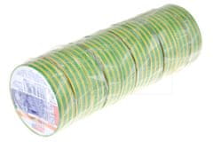 Zaparevrov Elektrikarski trak 0,15x15 mm / 5 m, rumeno-zelen 1 kos