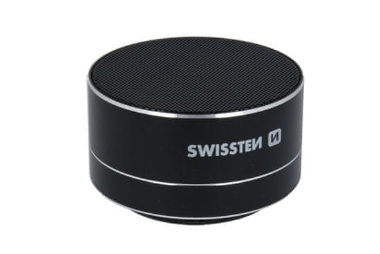 SWISSTEN Zvočnik Bluetooth i-METAL, črn