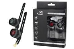 Zaparevrov Aluminijev komplet kolesarskih svetilk, črn, XQ Max