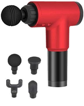 Zaparevrov Vibracijska masažna pištola CY-801, rdeča