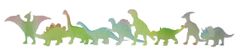 Zaparevrov Dinozavri, svetijo v temi, 9 kosov v vrečki