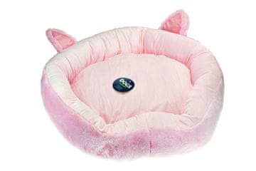 Zaparevrov Postelja za hišne ljubljenčke, roza, 56 x 46 x 16 cm, Hišni ljubljenčki