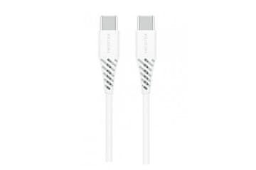 SWISSTEN TPU podatkovni kabel USB-C / USB-C, PD, 5 A (100 W), 1,5 m, bel