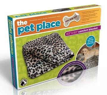 Zaparevrov Odejica iz flisa za pse, 100 x 150 cm, leopardji vzorec