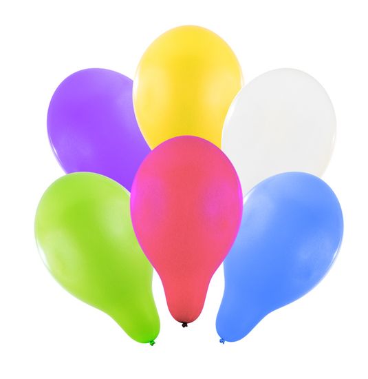 Zaparevrov napihljiv balon 30 cm 6 kosov v vrečki