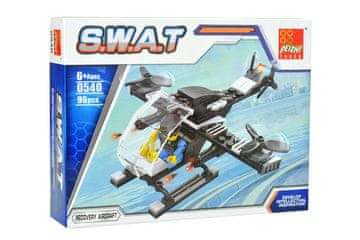 Zaparevrov Otroški komplet 0540, 96 kosov, S.W.A.T, Reševalni helikopter, Peizhi