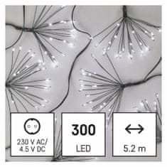 Emos LED svetlobna veriga lučk nano, 5,2 m, uporaba v zaprtih prostorih, hladna bela svetloba, s časomerom