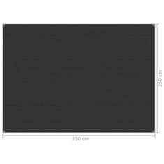 Vidaxl Preproga za šotor 250x350 cm antracitna