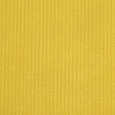Vidaxl Balkonsko platno rumeno 75x500 cm HDPE