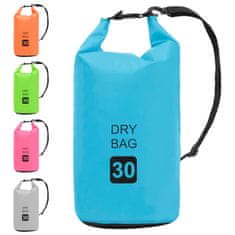 Vidaxl Torba Dry Bag modra 30 L PVC
